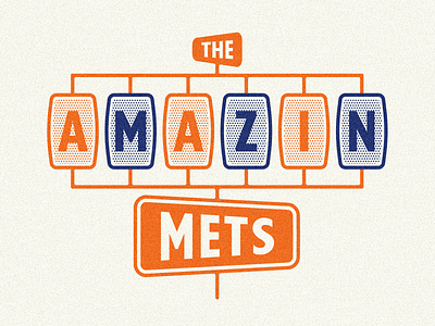 The Amazin Mets amazins baseball branding branding design design graphic design illustration logo mets minimal