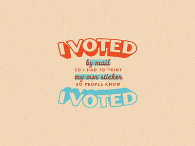 I VOTED!