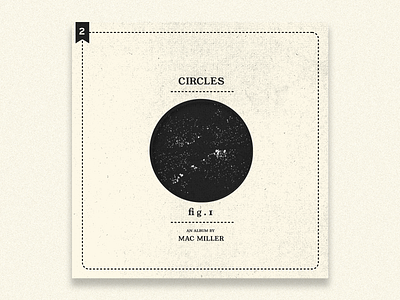 no.2: Circles album album art branding branding design circles design flat graphic design illustration mac miller minimal typography