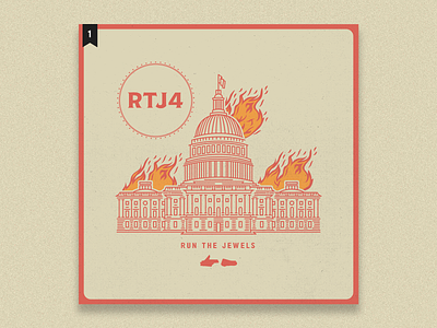 no.1: RTJ4 album album art branding branding design design graphic design illustration illustrator lettering rtj rtj4 typography
