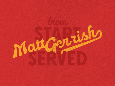 From Start To Served branding branding design cooking design graphic design illustration lettering typography