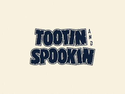 Tootin and Spookin branding design flat graphic design halloween illustration illustrator spookin spooky