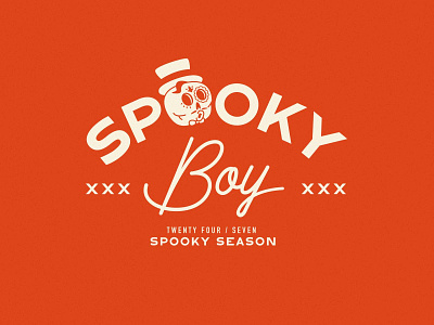 Spooky Boy 24/7 branding design flat ghost graphic design halloween illustration illustrator spooky