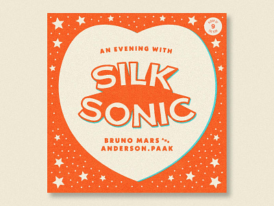 An Evening with Silk Sonic album of the year anderson paak branding design flat graphic design hip hop illustration illustrator rap silk sonic