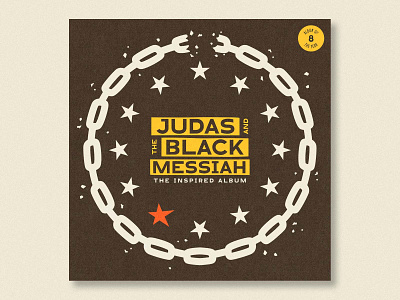 Judas and The Black Messiah: The Inspired Album album branding design flat fred hampton graphic design h.e.r hip hop illustration illustrator judas and the black messiah nas