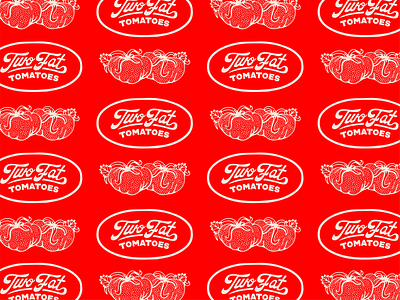 Two Fat Tomatoes | Pattern branding branding design design flat graphic design identity illustration illustrator pasta pattern