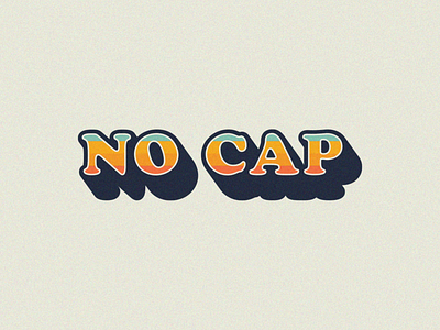 No Cap branding cooper black design flat graphic design illustration illustrator logo minimal type