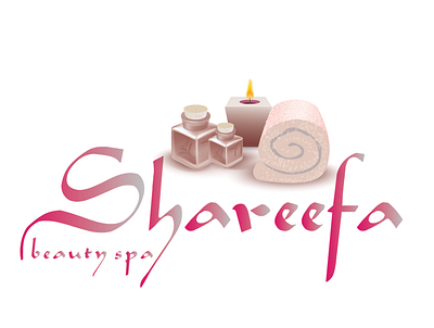 Beauty spa saloon Logo design illustration logo typography vector