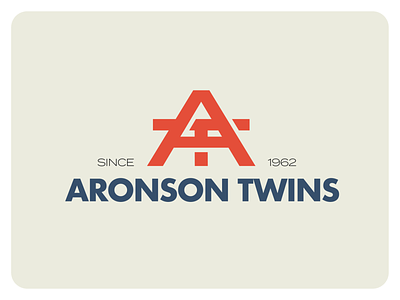 Aronson Twins branding design designagency futura graphicdesign identity logo logodesign logos logotype monogram vector wordmark
