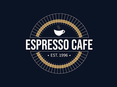 Logo Design | Espresso Cafe adobe adobe illustrator black branding cafe logo coffee coffee shop daily dailylogochallenge design designs espresso illustration logo modern morning pattern retro trend vector