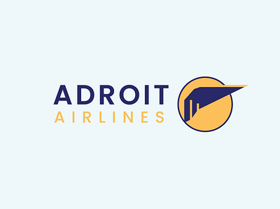 Logo Design | Adroit Airlines adobe adobe illustrator adroit airline airline logo classic daily dailylogochallenge design designs flat illustration logo trend trending trendy wings wings logo