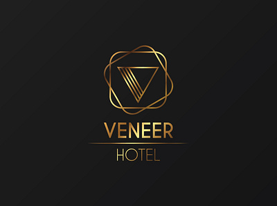 Logo Design | Veneer adobe adobe illustrator branding classic daily dailylogochallenge design designs elegant geometric golden hotel hotel logo illustration logo shapes trend trendy