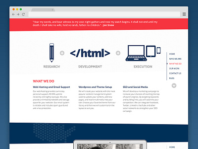 Sliced in America: What We Do ui web design