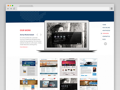 Sliced in America: Our Work ui web design