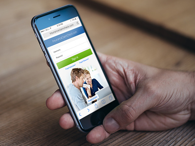 Insurance Claims Mobile Site mobile responsive ui web design