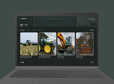 SR Equipment adobexd design flat ui ux web website