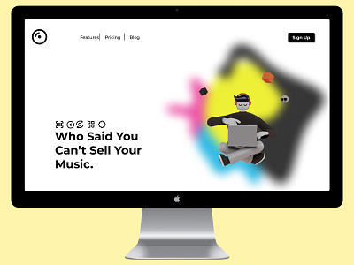 Music Landing Page dailyui design ui ux