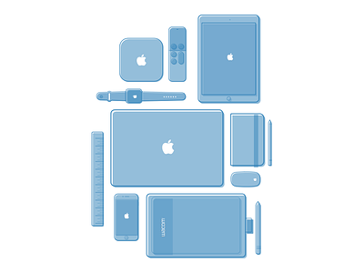 My Setup - Illustration apple illustration iphone matt zelazo sketch