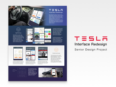Tesla Interface Redesign - Senior Project app cards interface matt zelazo sketch3 tesla ui
