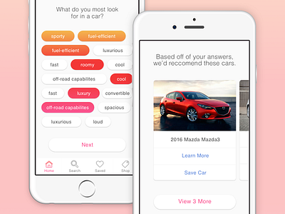 Car Recommendation App - WIP