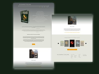 Suzanne Collins Landing Page Concept