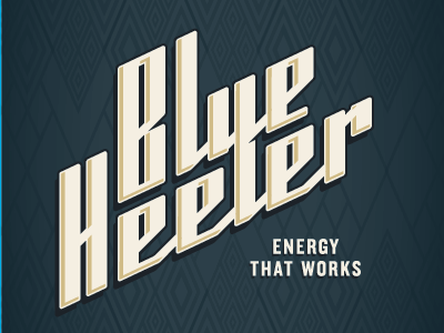 Blue Heeler branding logo packaging