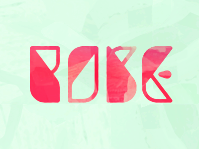 Rose lettering logo rose typography