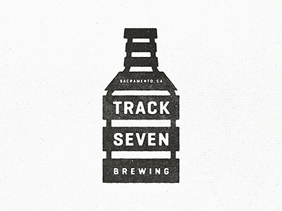 Track Bottle beer growler logo railroad