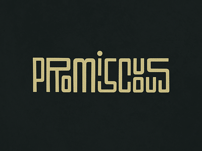 Promiscuous Lettering lettering logo typography