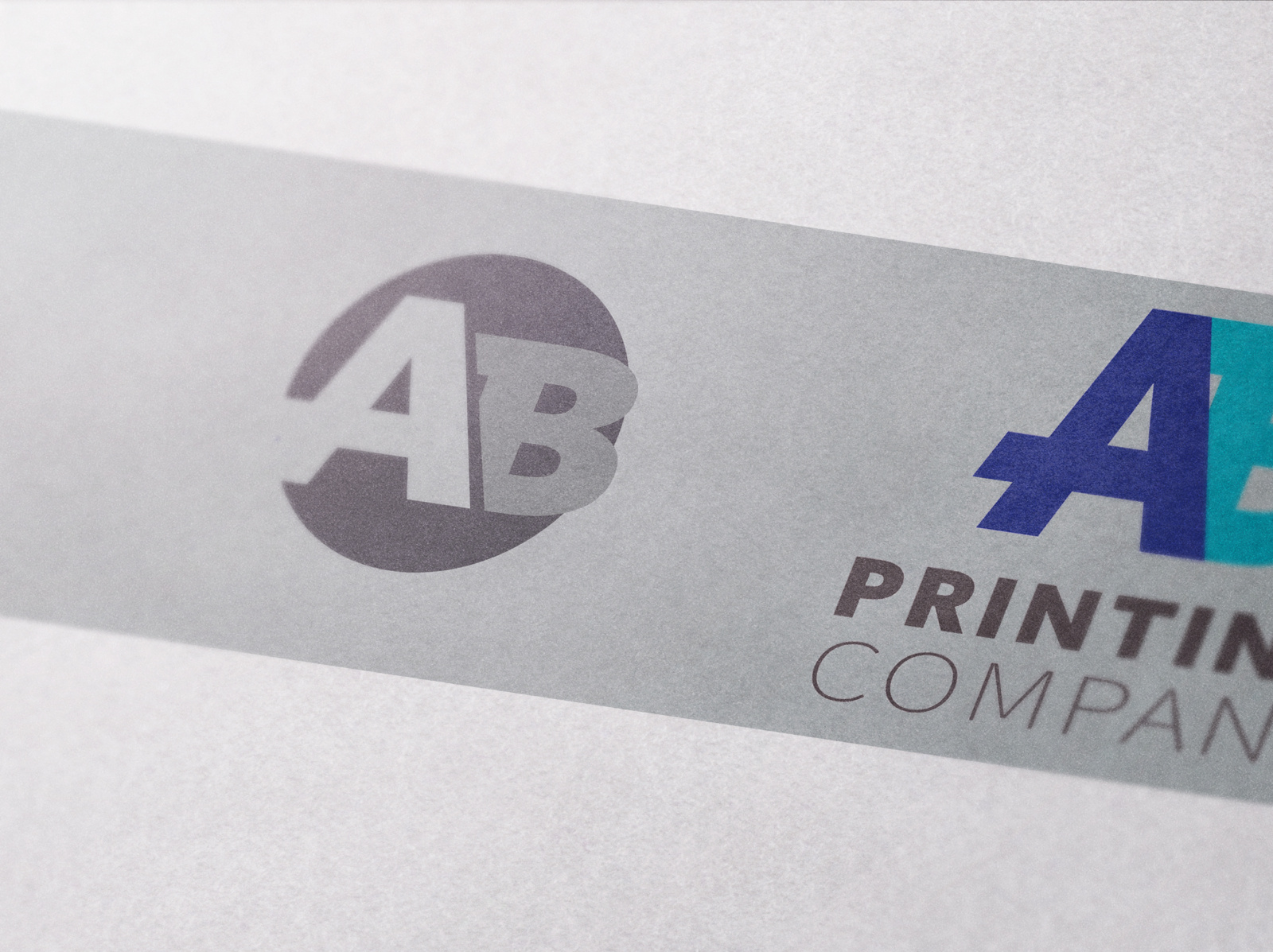 AB company logo with mockup by Santosh Thapa on Dribbble