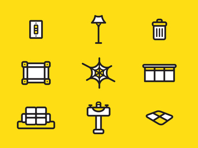 Busy Bee Housecleaning Icon Set