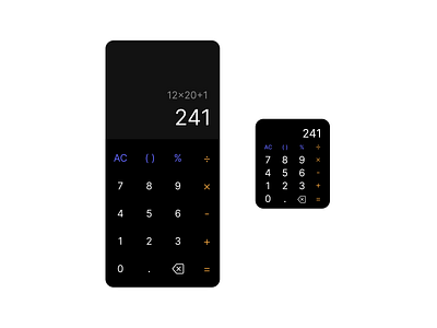 Daily UI #004 / Calculator applewatch calculator dailyui design ui ux