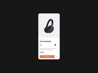 Daily UI #012 / E-Commerce Shop (Single Item)