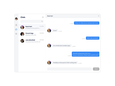 Daily UI #013 / Direct Messaging chat chatting dailyui design message ui ux