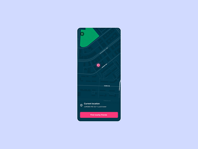 Daily UI #020 / Location Tracker dailyui design friend location map ui ux