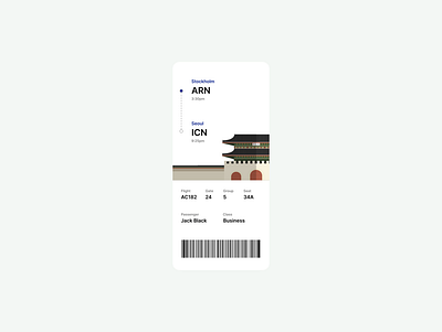 Daily UI #024 / Boarding Pass airline boarding boardingpass dailyui design pass ui ux