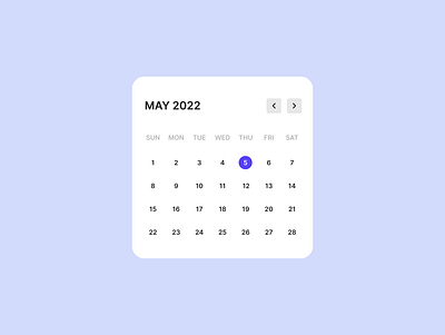 Daily UI #038 / Calendar app calendar component dailyui design ui ux