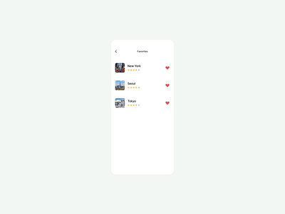 Daily UI #044 / Favorites app dailyui design favorites list ui ux