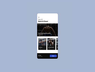 Daily UI #062 / Workout of the Day app component dailyui design exercise ui ux workout