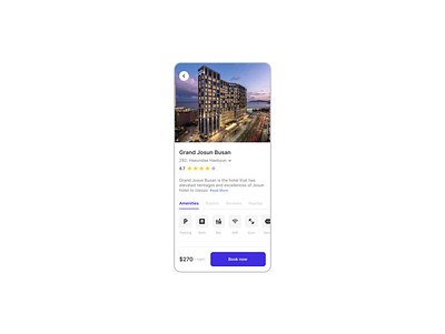 Daily UI #067 / Hotel Booking app booking component dailyui design hotel reservation ui ux