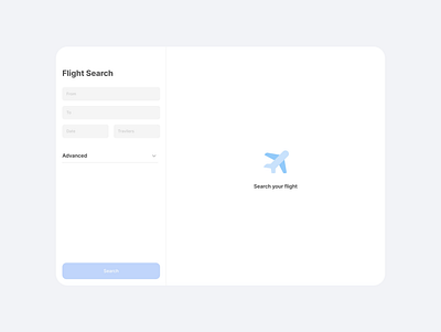 Daily UI #068 / Flight Search app component dailyui design flight flightsearch search ui ux