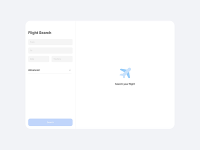 Daily UI #068 / Flight Search