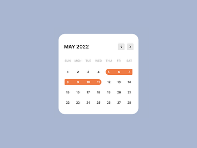 Daily UI #080 / Date Picker app component dailyui date datepicker design picker ui ux