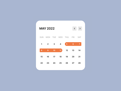 Daily UI #080 / Date Picker