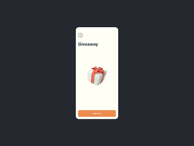 Daily UI #097 / Giveaway app away component dailyui design give giveaway ui ux