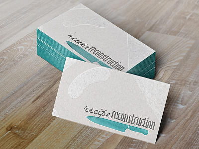 Recipe Recon Business Card branding business card design logo design