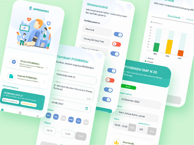 Disease Monitoring - Mobile App screen