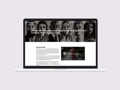 The Trust Project branding css html uiux webdesign wordpress