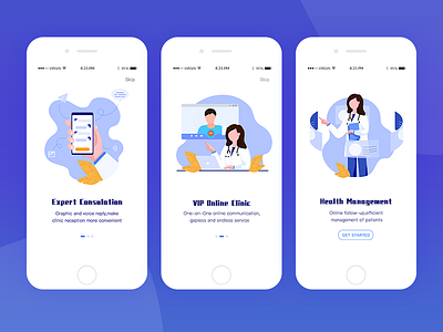 Healthcare App-Onboarding page