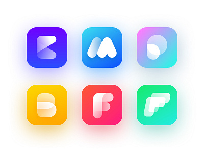 App Icon set 2020 app branding colour flat illustration iphone logo ui ux vector